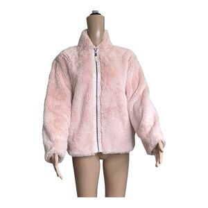 Patagonia Women’s Furry Fleece Jacket XXL (Jr) Pink Blush Full Zip